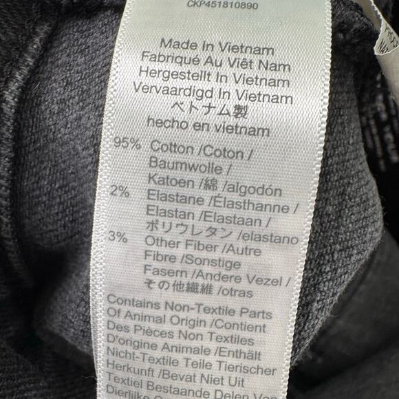 Madewell Women’s Black Stretch High Rise Cotton Blend Skinny Jeans Size 29 - Picture 9 of 10